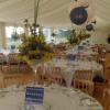 Tables set for reception